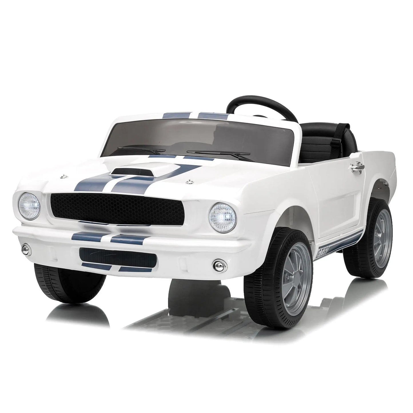 24V Electric Car for Kids, Battery Powered Ride on Toy with Remote Control, Safety Belt, 2 Speeds, LED Lights, Kids Electric Vehicle for Christmas Birthday New Year Gifts