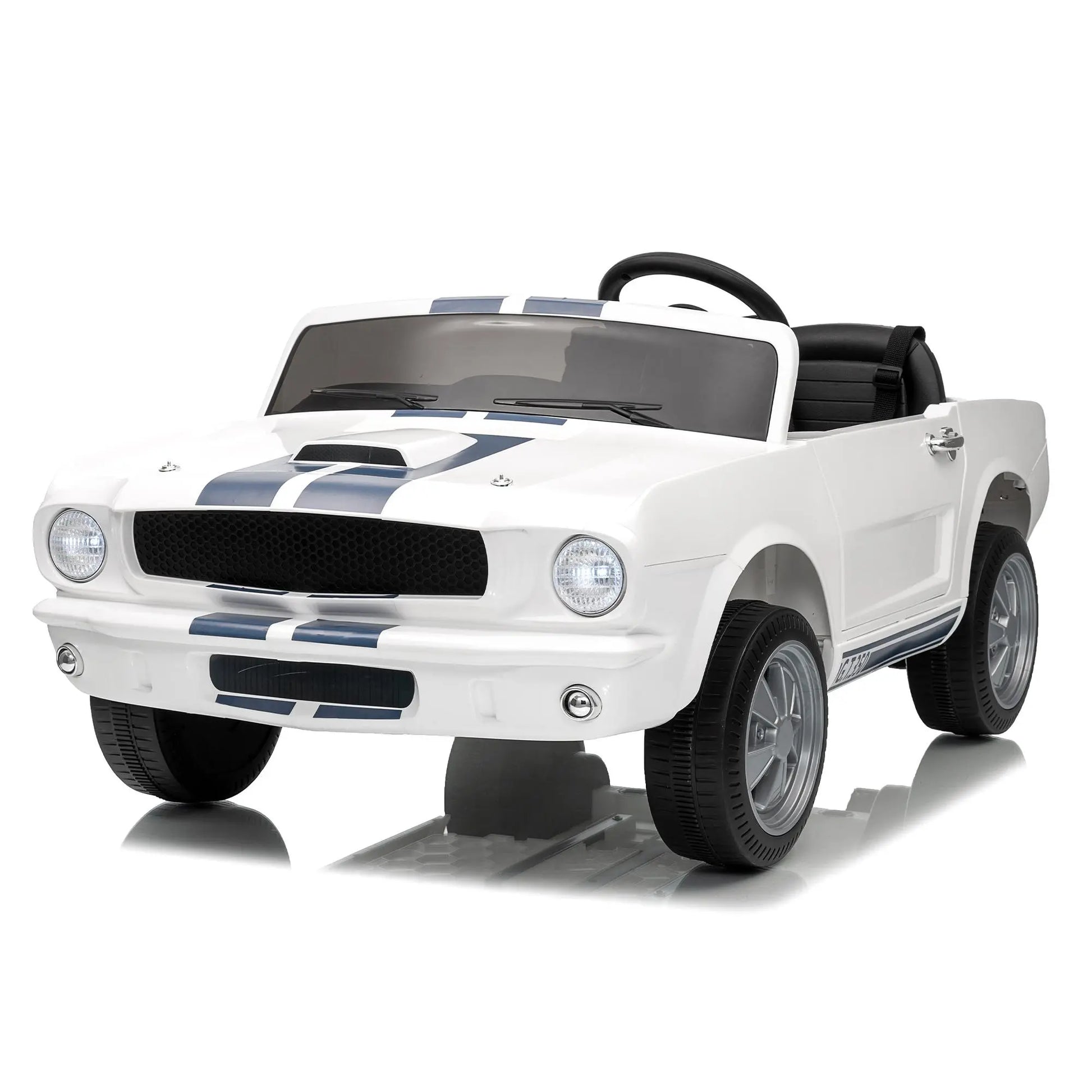 24V Electric Car for Kids, Battery Powered Ride on Toy with Remote Control, Safety Belt, 2 Speeds, LED Lights, Kids Electric Vehicle for Christmas Birthday New Year Gifts