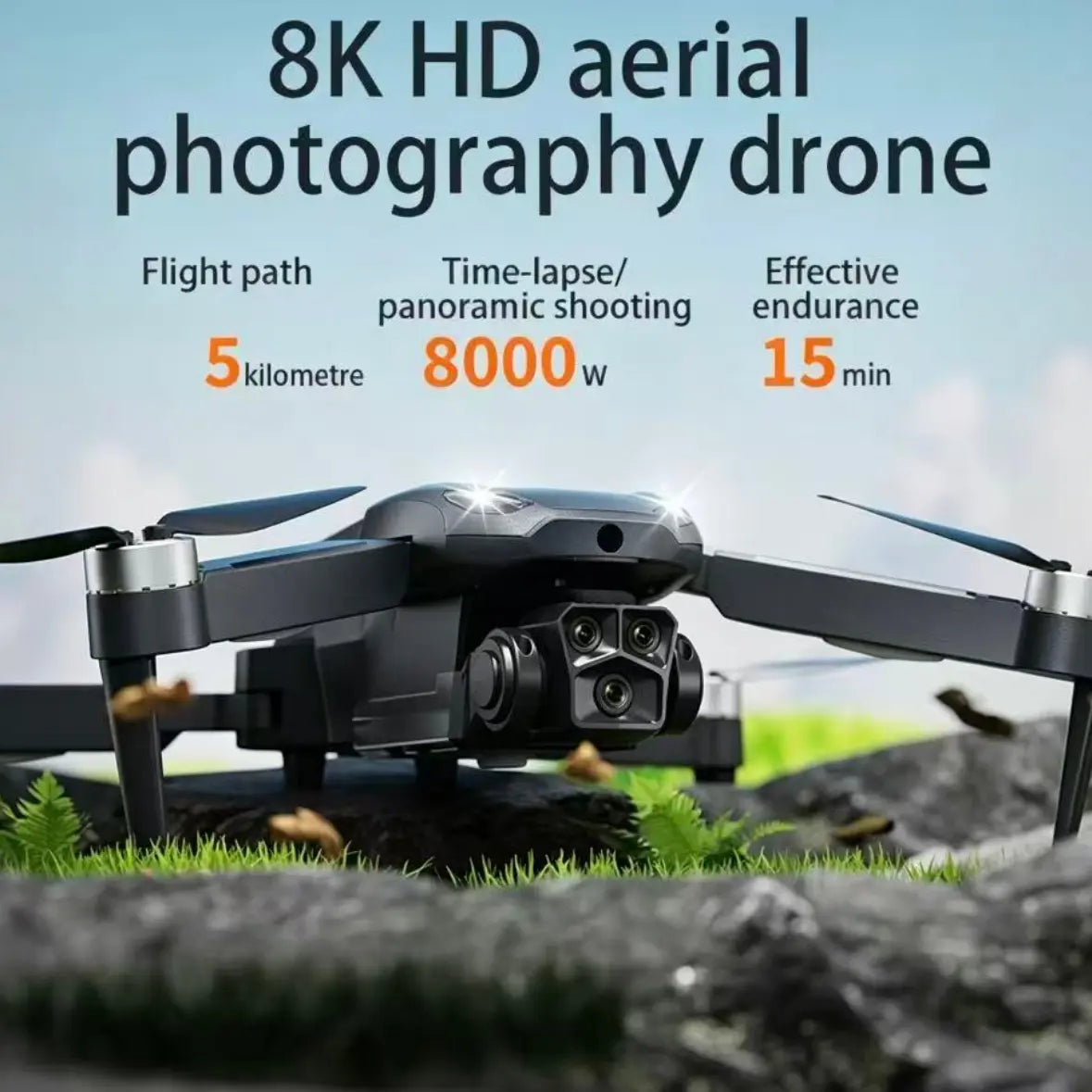 2026 C13S Advanced Professional Drone Featuring 4K EIS Camera, GPS, 5G Wi-Fi FPV, Brushless Motor, Optical Flow Hover, Smart Obstacle Avoidance, Auto Return, 360° Stunt Roll, and Dual Batteries