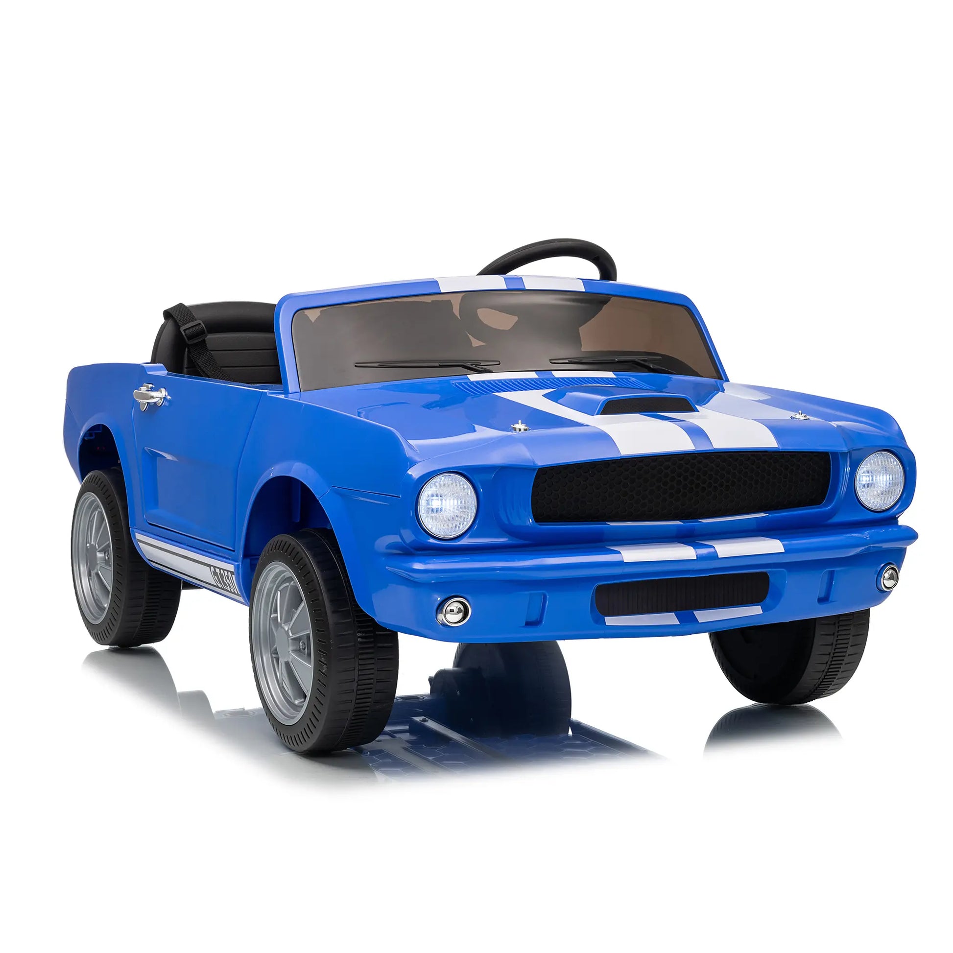 24V Electric Car for Kids, Battery Powered Ride on Toy with Remote Control, Safety Belt, 2 Speeds, LED Lights, Kids Electric Vehicle for Christmas Birthday New Year Gifts
