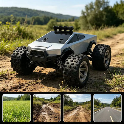 Remote Control Pickup Truck, Hobby Grade, Rechargeable Battery & Light and Loadspace, for Adults and Boys，Diecast Metal Truck Hobby plus Decor Birthday Gift
