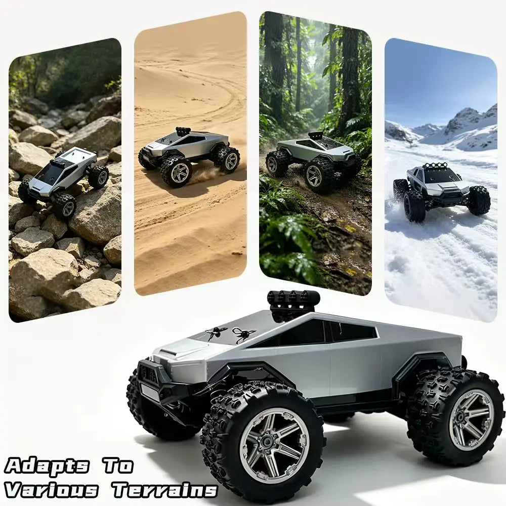 Remote Control Pickup Truck, Hobby Grade, Rechargeable Battery & Light and Loadspace, for Adults and Boys，Diecast Metal Truck Hobby plus Decor Birthday Gift