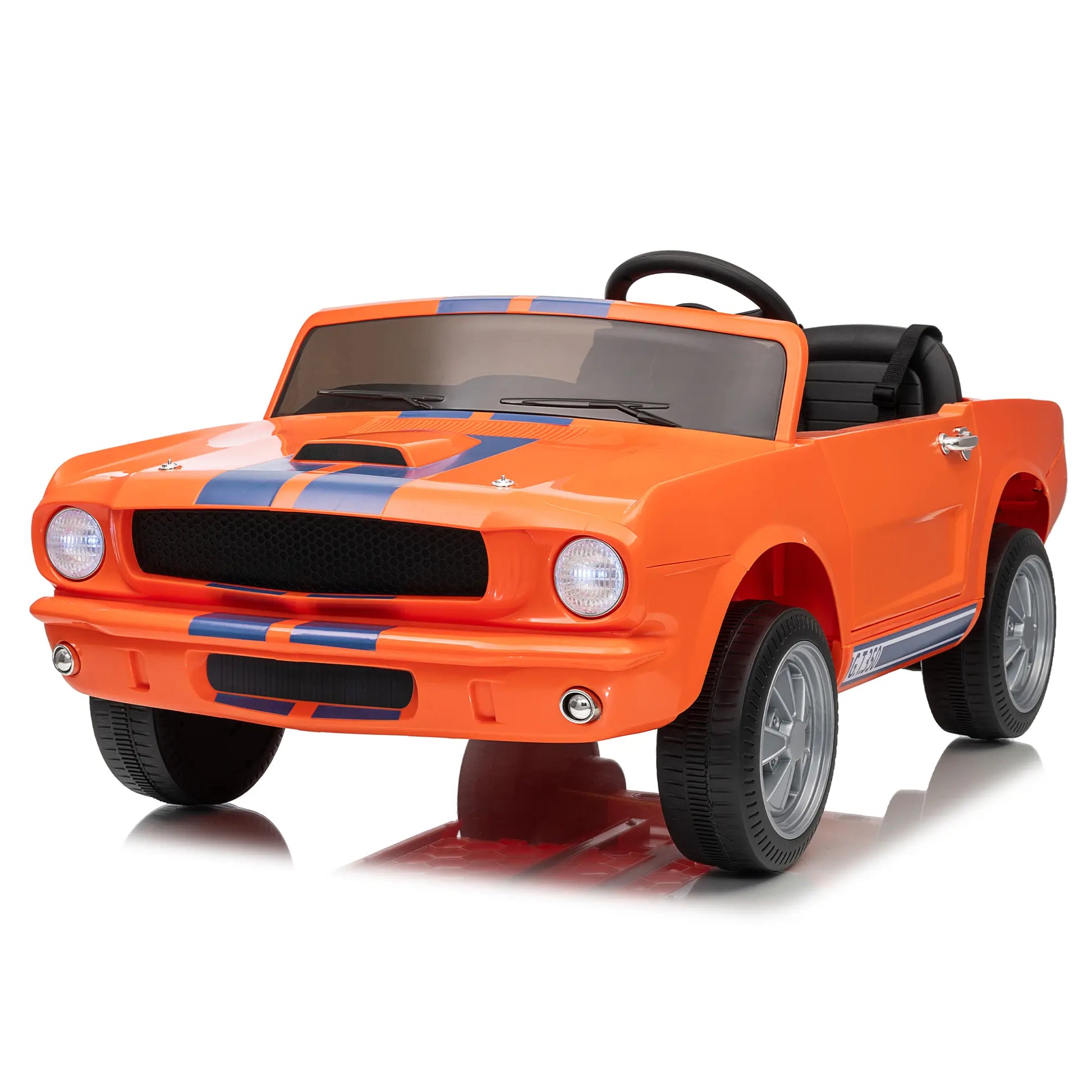 24V Electric Car for Kids, Battery Powered Ride on Toy with Remote Control, Safety Belt, 2 Speeds, LED Lights, Kids Electric Vehicle for Christmas Birthday New Year Gifts