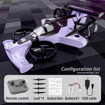KYLVO 2-In-1 Flying RC Car Drone Toy – Dual Mode Land & Air, 360° Drift & Stunt Flight, One-Key Takeoff, 3 Speed Levels, Rechargeable Remote Control – Perfect Holiday Gift for Kids Remote-Controlled Car-Plane Combo Rc Helicopter
